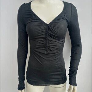 Y2K Vintage Miss Sixty Button V-neck Top Long Sleeve